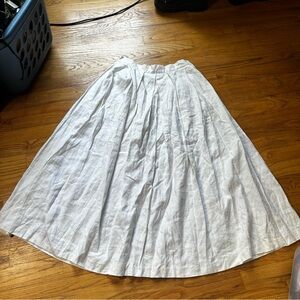 Vintage linen white skirt
